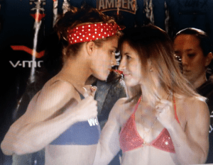 felica teccia stare down invicta