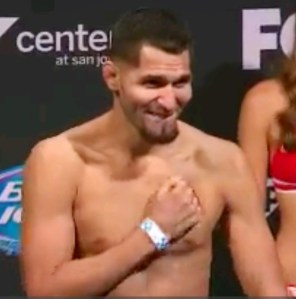 Jorge Masvial Weigh-In  155.5 lbs 