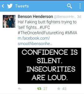 Henderson first tweet