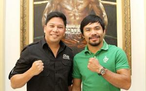 Victor Cui [CEO of OneFC] and Manny Pacquiao