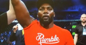 Anthony Johnson celebrating WIN