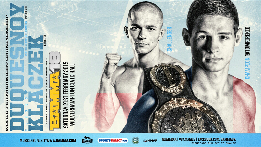 BAMMA 18 Weigh-In Results; 2 Fights cancelled and Final Card