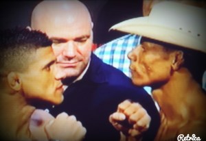 Gilbert Burns vs. Alex Oliveira Face Off UFC RIO