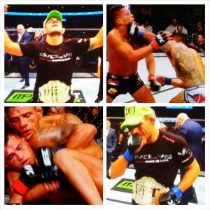 Rafael Dos Anjos photo montage; #NEW #Lightweight #Champion