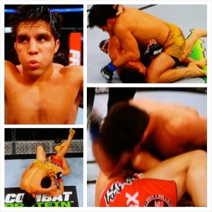 Henry Cejudo photo montage; WIN UFC 185