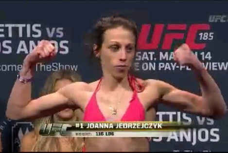 Joanna Jedrzejczyk Weigh In UFC 185