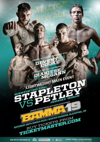 BAMMA 19 Event Poster