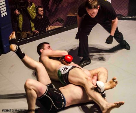 Tom Enstone SUBMITTING Jim Lane Via ARMBAR  (c) Point 5 Photography