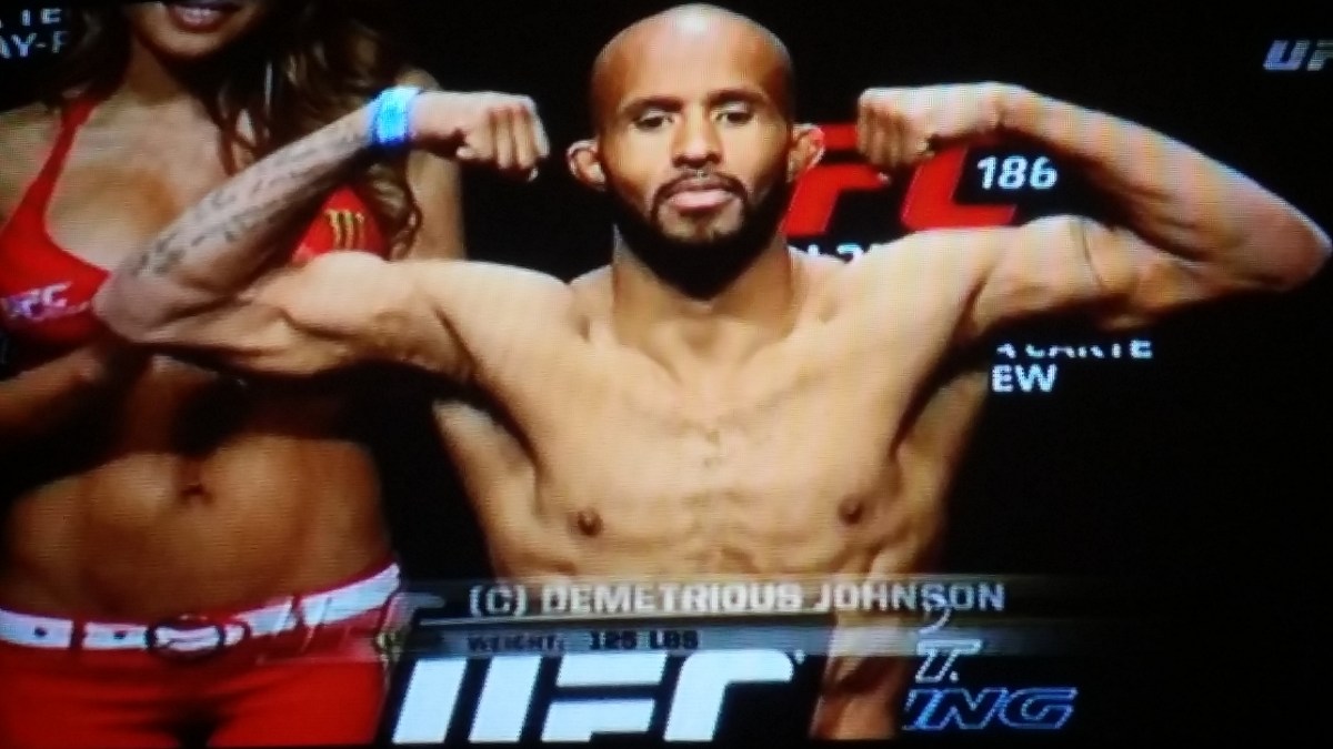UFC 186 Weigh-In Results: Demetrious Johnson (124.5 lbs) vs. Kyoji Horiguchi (124.5&nbsp;lbs)