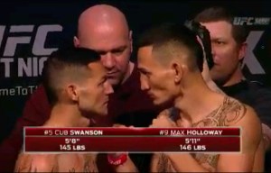 Cub Swanson Vs. Max Holloway UFC Fight Night New Jersey Face Off