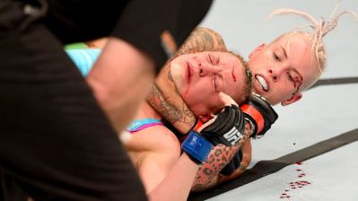 Bec Rawlings with the RNC on Lisa Ellis UFC Adelaide