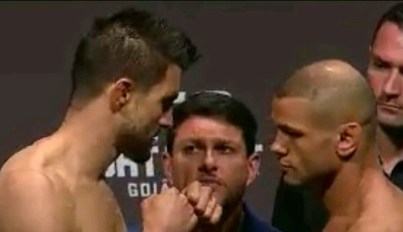 Carlos Condit vs. Thiago Alves Face Off UFC Fight Night Goiania