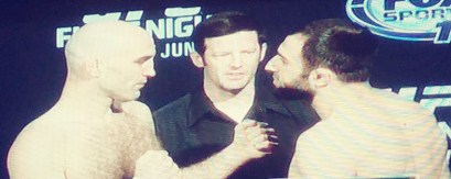 Omar Akhmedov vs Brian Ebersols Face Off UFCNOLA
