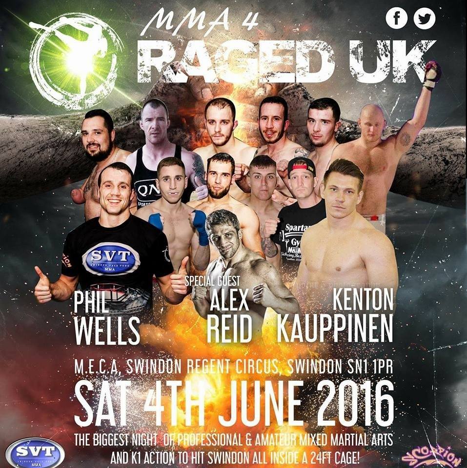 Raged UK MMA 4 – Quick&nbsp;Results